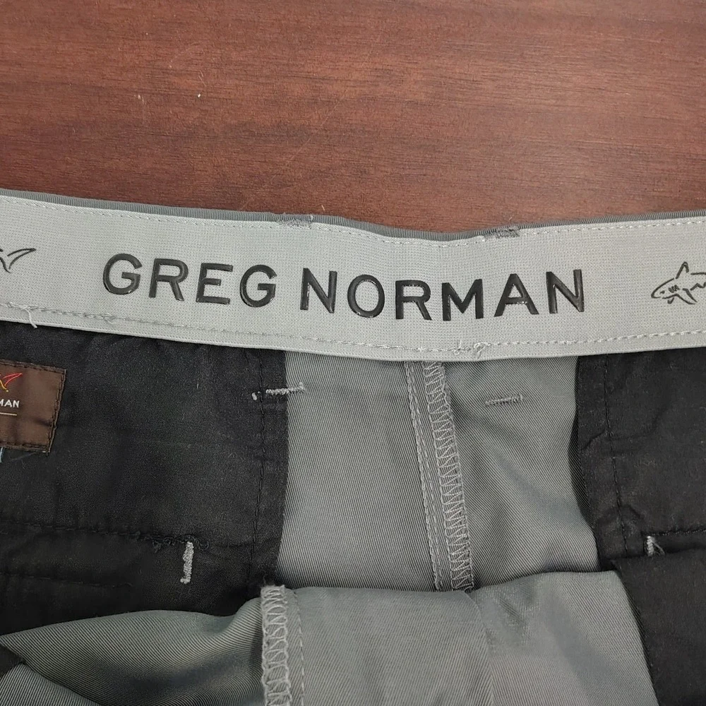 Greg Norman for Tasso Elba Mens Gray Golf Shorts Size 36 Polyester FA18 43102‎